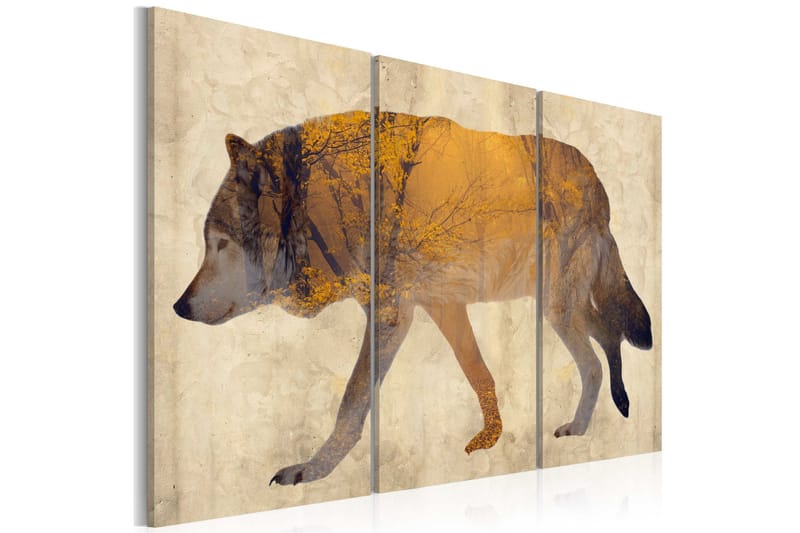 Taulu The Wandering Wolf 90x60, Artgeist sp. z o. o.