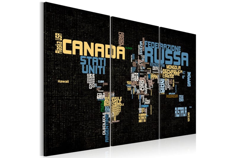 Taulu The World Is Not Enough Triptych 60x40 - Artgeist sp. z o. o. - Sisustustuotteet - Taulu & taide - Canvas-taulu