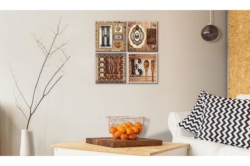 Taulu There is no place like home 60x60 - Artgeist sp. z o. o. - Sisustustuotteet - Taulu & taide - Canvas-taulu