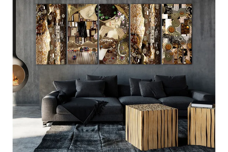 Taulu Together Forever 5 Parts Narrow 200x80 - Artgeist sp. z o. o. - Sisustustuotteet - Taulu & taide - Canvas-taulu