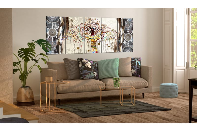 Taulu Tree And Mosaic 200x80 - Artgeist sp. z o. o. - Sisustustuotteet - Taulu & taide - Canvas-taulu
