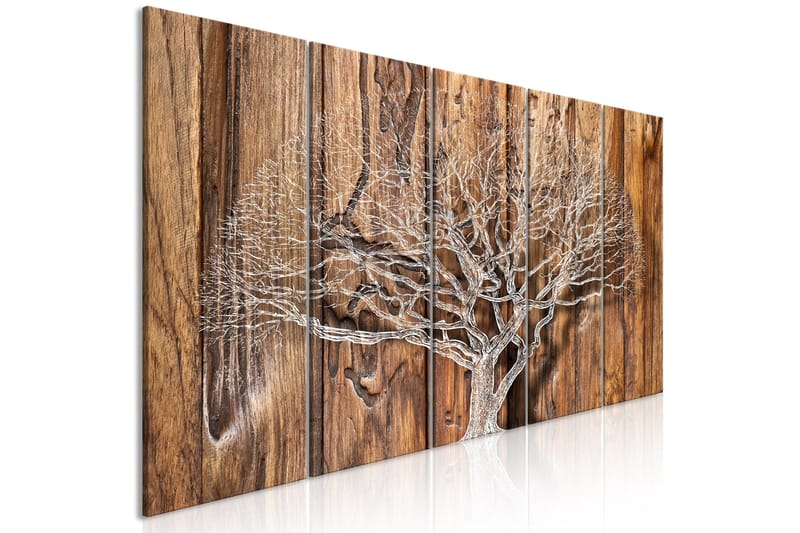 Taulu Tree Chronicle 5 Parts Narrow 225x90, Artgeist sp. z o. o.