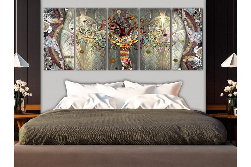 Taulu Tree Of Life 5 Parts Narrow 225x90 - Artgeist sp. z o. o. - Sisustustuotteet - Taulu & taide - Canvas-taulu