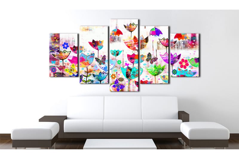 Taulu Tulips In The Rain 200x100 - Artgeist sp. z o. o. - Sisustustuotteet - Taulu & taide - Canvas-taulu