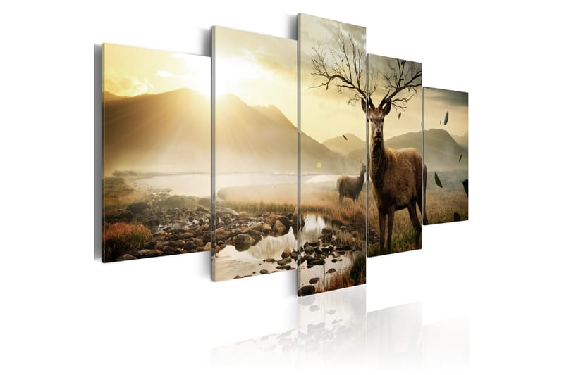 Taulu Tundra And Deer 100x50, Artgeist sp. z o. o.