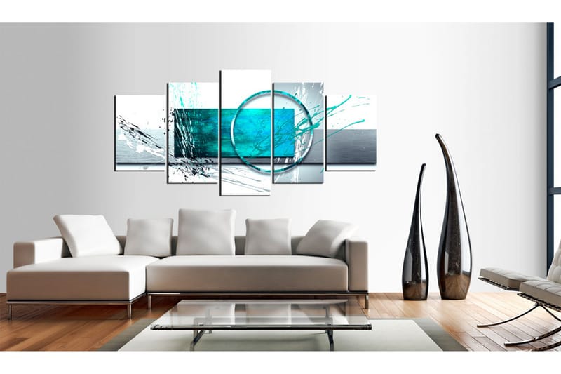 Taulu Turquoise Expression 100x50 - Artgeist sp. z o. o. - Sisustustuotteet - Taulu & taide - Canvas-taulu