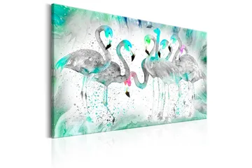 Taulu Turquoise Flamingoes 90x60 - Artgeist sp. z o. o. - Sisustustuotteet - Taulu & taide - Canvas-taulu