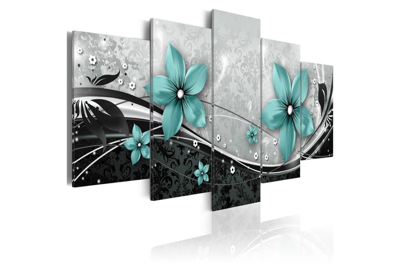 Taulu Turquoise Flower Of Night 100x50, Artgeist sp. z o. o.