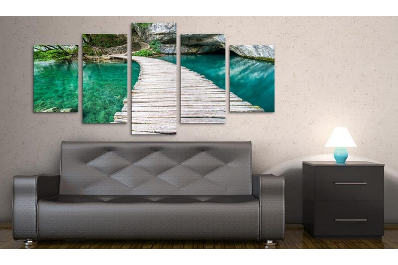 Taulu Turquoise Lake 100x50 - Artgeist sp. z o. o. - Sisustustuotteet - Taulu & taide - Canvas-taulu
