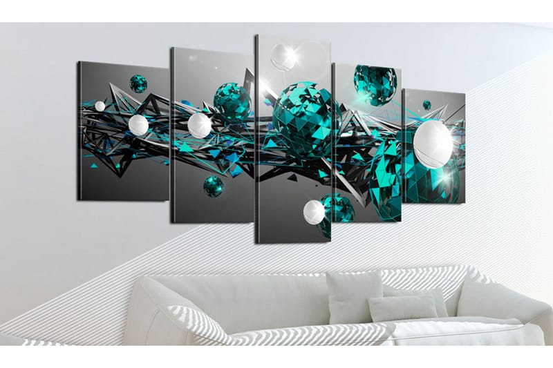 Taulu Turquoise Solar System 200x100 - Artgeist sp. z o. o. - Sisustustuotteet - Taulu & taide - Canvas-taulu