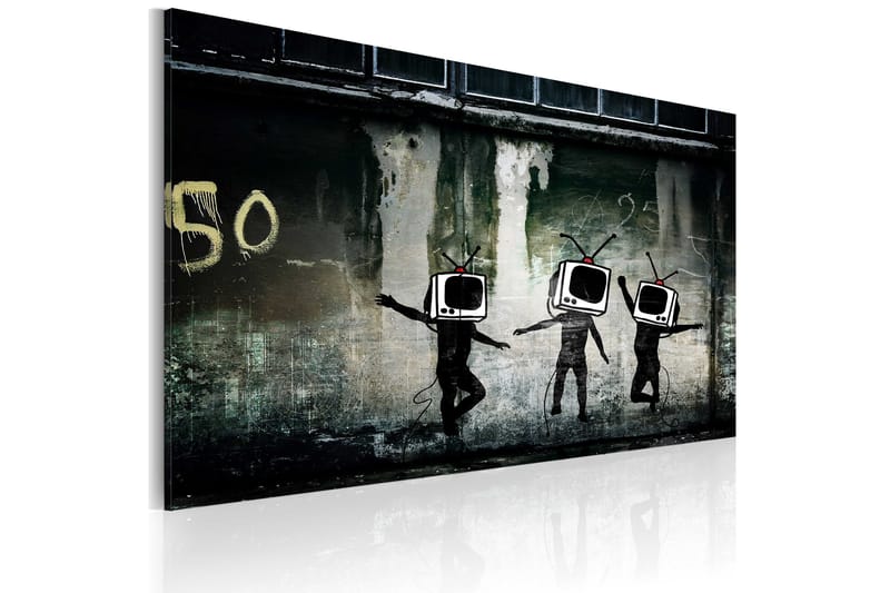 Taulu Tv Heads Dance Banksy 60x40 - Artgeist sp. z o. o. - Sisustustuotteet - Taulu & taide - Canvas-taulu