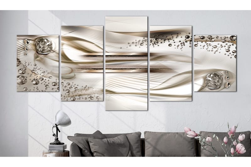 Taulu Underwater Harp 5 Parts Wide Brown 200x100 - Artgeist sp. z o. o. - Sisustustuotteet - Taulu & taide - Canvas-taulu