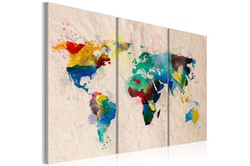 Taulu Värien maailma Triptyykki 90x60