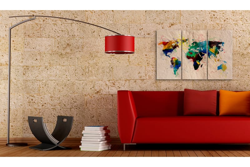 Taulu Värien maailma Triptyykki 90x60 - Artgeist sp. z o. o. - Sisustustuotteet - Taulu & taide - Canvas-taulu
