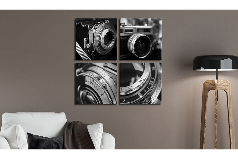 Taulu Vintage Cameras 80x80 - Artgeist sp. z o. o. - Sisustustuotteet - Taulu & taide - Canvas-taulu