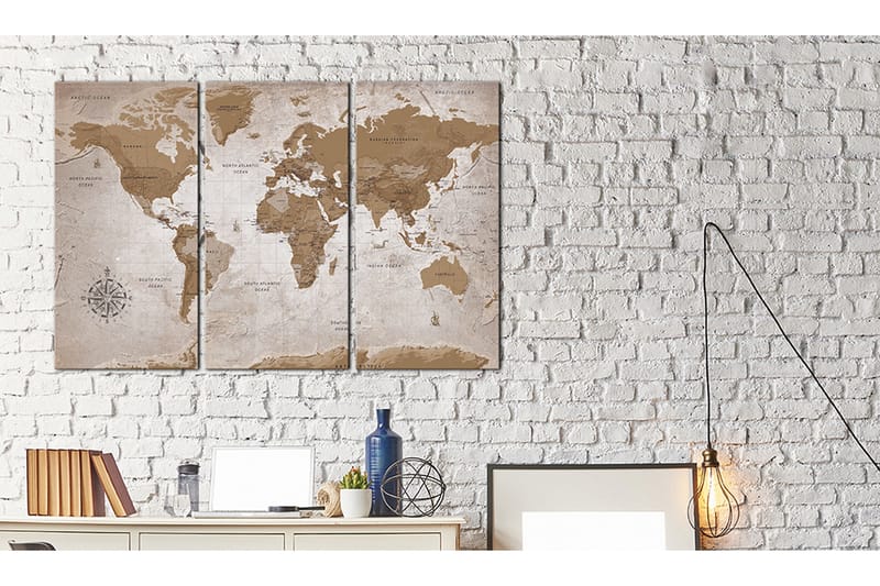 Taulu Vintage Map Oriental Travels 90x60 - Artgeist sp. z o. o. - Sisustustuotteet - Taulu & taide - Canvas-taulu