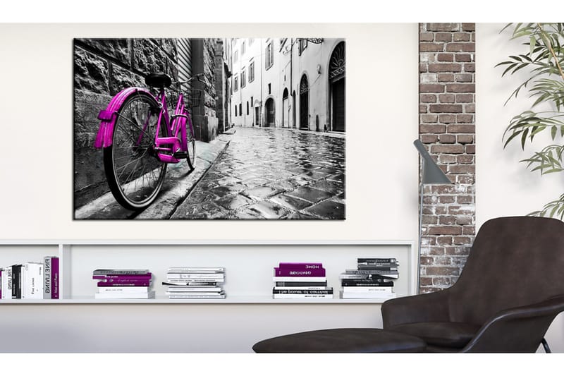 Taulu Vintage Pink Bike 120x80, Artgeist sp. z o. o.