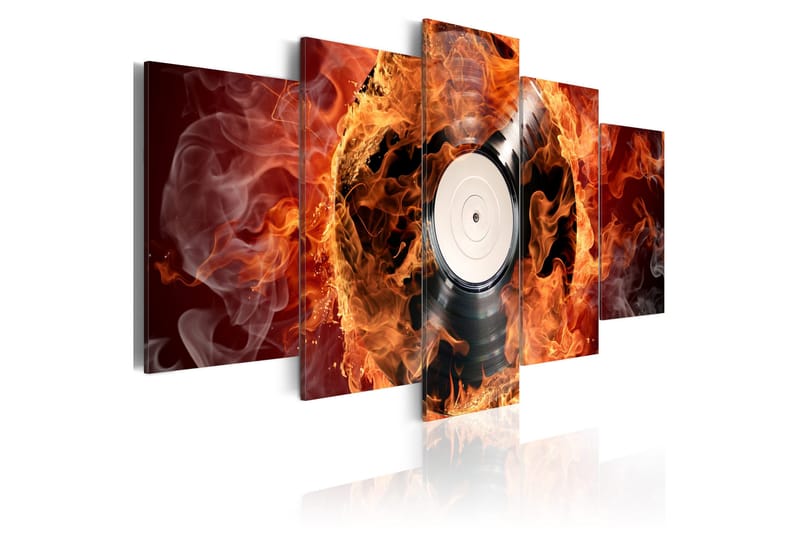 Taulu Vinyl On Fire 100x50, Artgeist sp. z o. o.