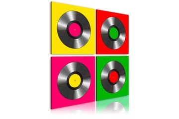 Taulu Vinyylit: Poptaide 60x60