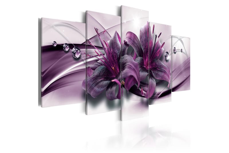 Taulu Violet Lily 100x50 - Artgeist sp. z o. o. - Sisustustuotteet - Taulu & taide - Canvas-taulu