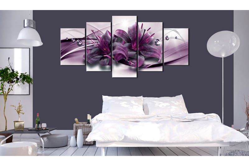 Taulu Violet Lily 100x50 - Artgeist sp. z o. o. - Sisustustuotteet - Taulu & taide - Canvas-taulu