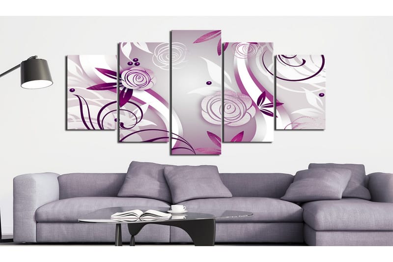 Taulu Violet Roses 100x50, Artgeist sp. z o. o.