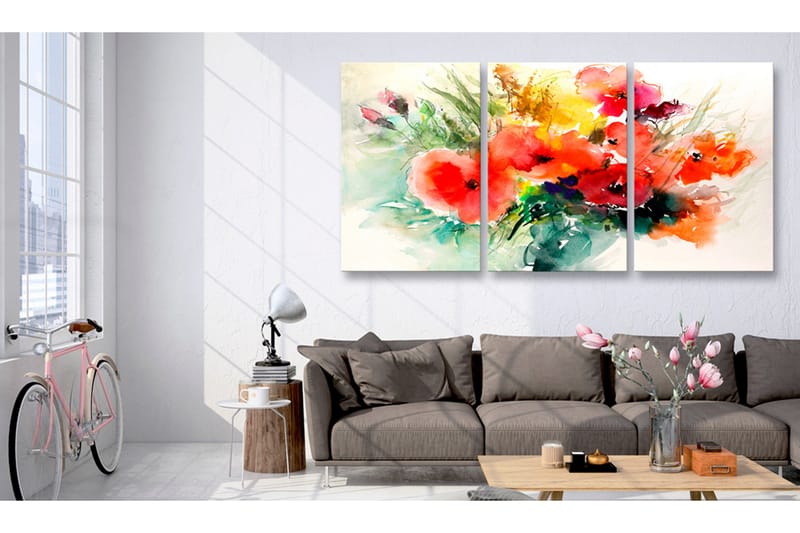 Taulu Watercolor Bouquet 120x60, Artgeist sp. z o. o.