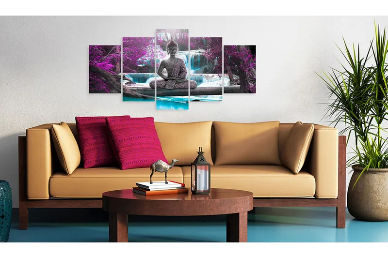 Taulu Waterfall And Buddha 200x100 - Artgeist sp. z o. o. - Sisustustuotteet - Taulu & taide - Canvas-taulu
