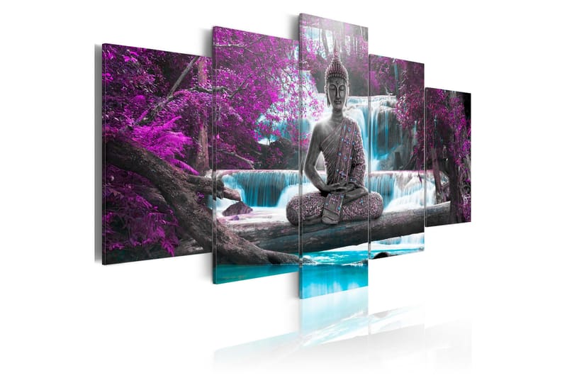 Taulu Waterfall And Buddha 200x100, Artgeist sp. z o. o.