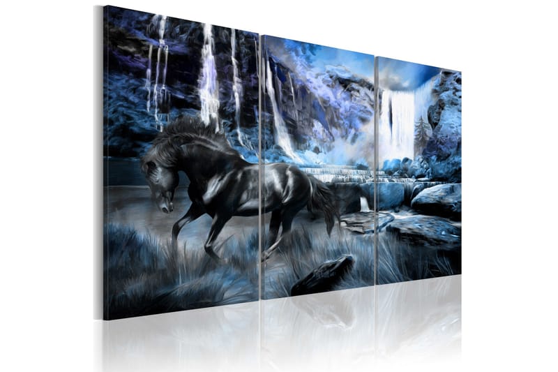 Taulu Waterfall In Colour Of Sapphire 60x40, Artgeist sp. z o. o.