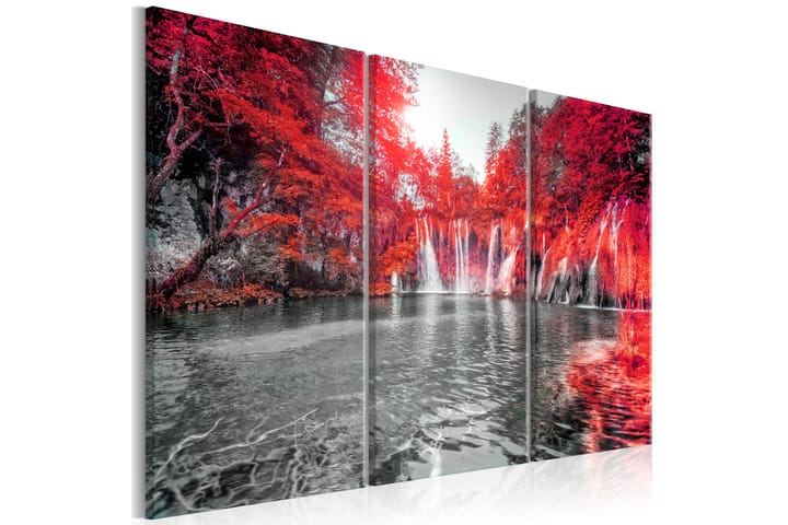 Taulu Waterfalls Of Ruby Forest 120x80 - Artgeist sp. z o. o. - Seinäkoristeet - Canvas-taulu