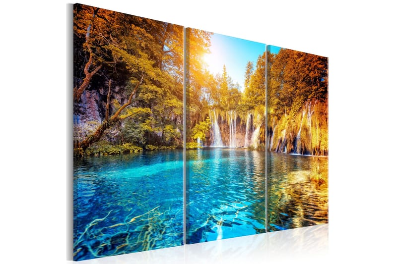 Taulu Waterfalls Of Sunny Forest 120x80, Artgeist sp. z o. o.