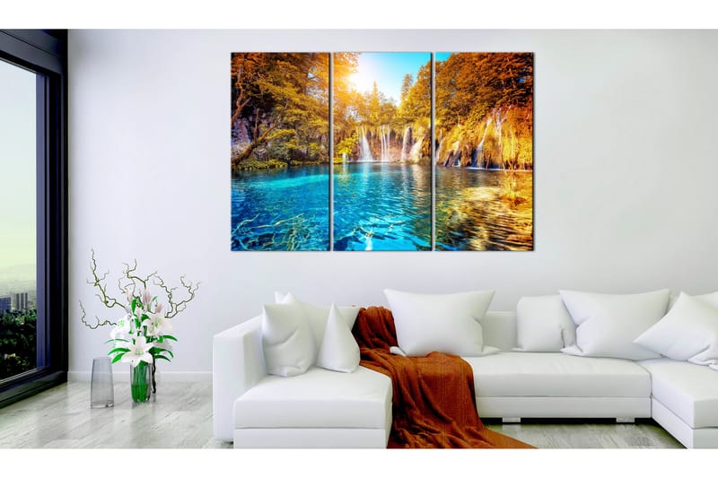 Taulu Waterfalls Of Sunny Forest 120x80 - Artgeist sp. z o. o. - Sisustustuotteet - Taulu & taide - Canvas-taulu