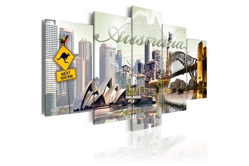 Taulu Welcome to Australia! 200x100 - Artgeist sp. z o. o. - Sisustustuotteet - Taulu & taide - Canvas-taulu