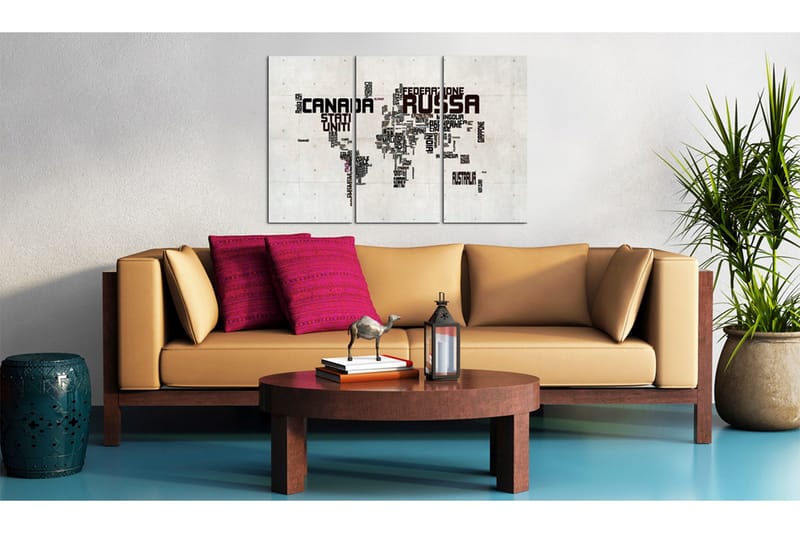 Taulu What A Wonderful World Triptych 60x40 - Artgeist sp. z o. o. - Sisustustuotteet - Taulu & taide - Canvas-taulu