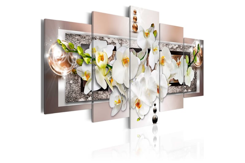 Taulu White Abstract Orchid 100x50 - Artgeist sp. z o. o. - Sisustustuotteet - Taulu & taide - Canvas-taulu