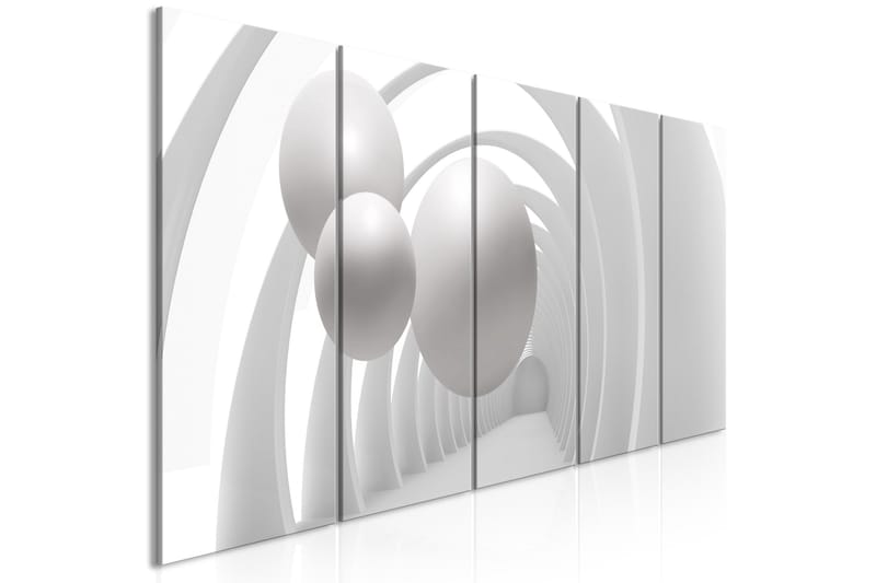 Taulu White Tunnel 5 Parts Narrow 200x80, Artgeist sp. z o. o.