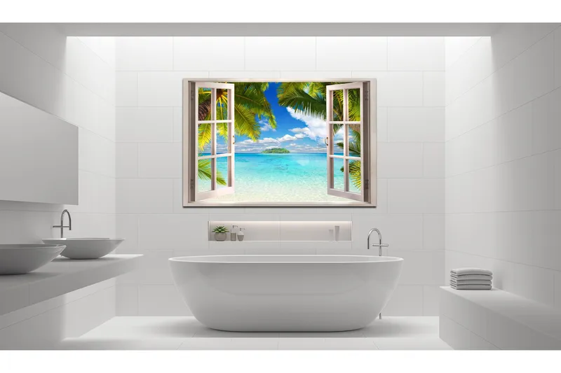 Taulu Window: Sea View 90x60, Artgeist sp. z o. o.