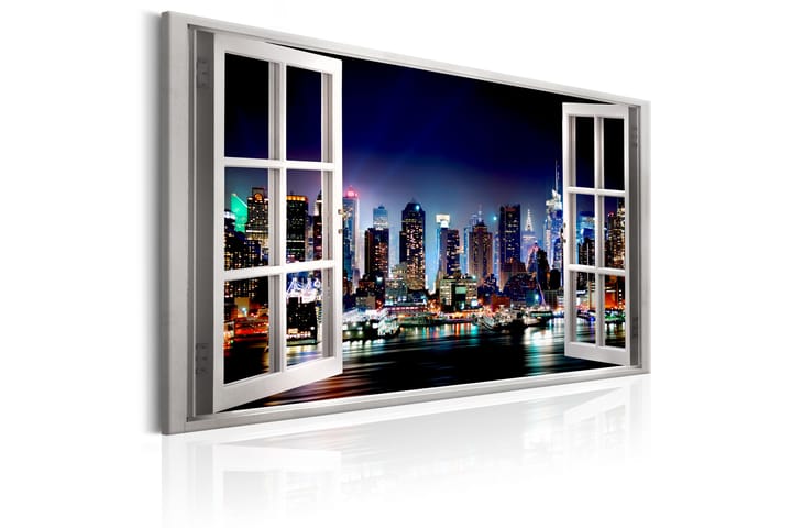 Taulu Window: View of New York 120x80 - Artgeist sp. z o. o. - Canvas-taulu - Seinäkoristeet