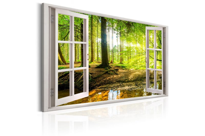 Taulu Window: View on Forest 120x80 - Artgeist sp. z o. o. - Sisustustuotteet - Taulu & taide - Canvas-taulu