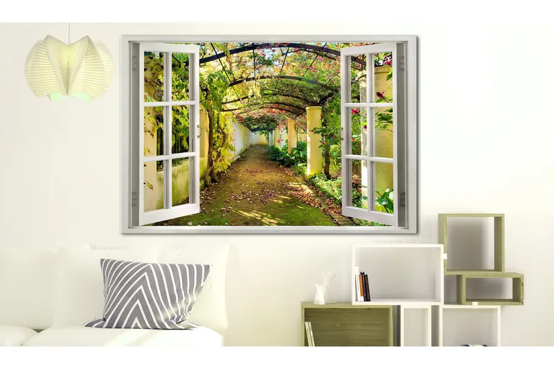 Taulu Window: View on Pergola 120x80, Artgeist sp. z o. o.