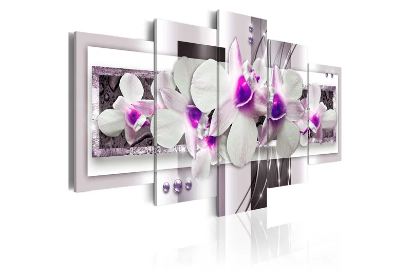 Taulu With Violet Accent 100x50, Artgeist sp. z o. o.