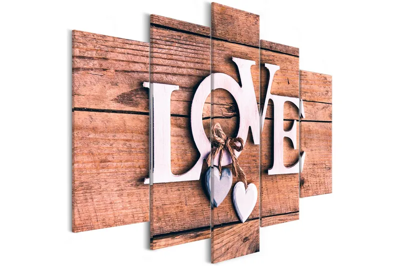 Taulu Wooden Letters 5-Parts Wide 100x50, Artgeist sp. z o. o.
