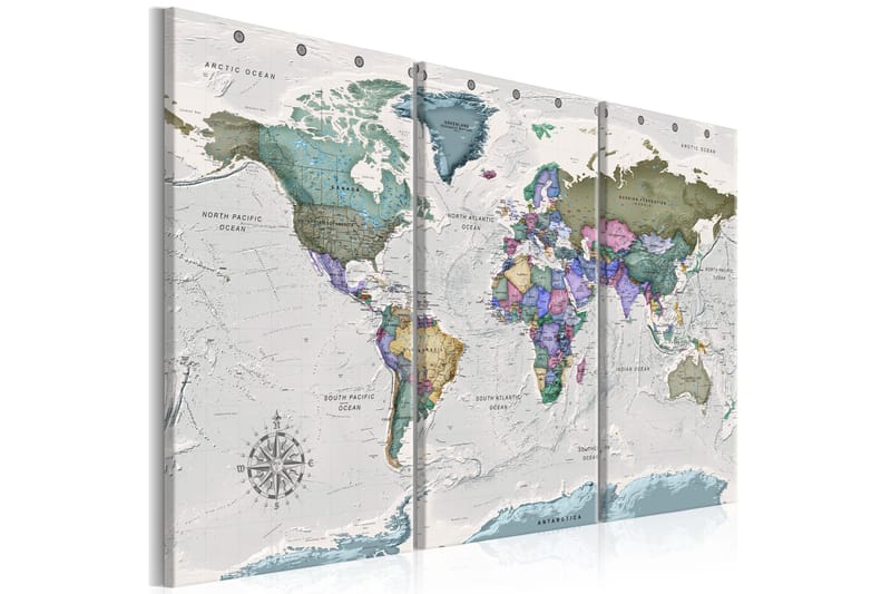 Taulu World Destinations 3 Parts 120x80, Artgeist sp. z o. o.