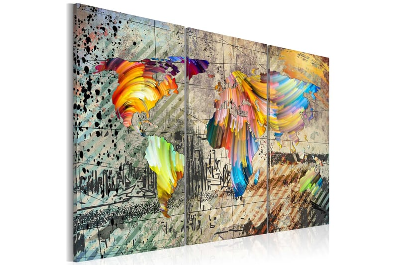 Taulu World Full Of Colours 120x80, Artgeist sp. z o. o.