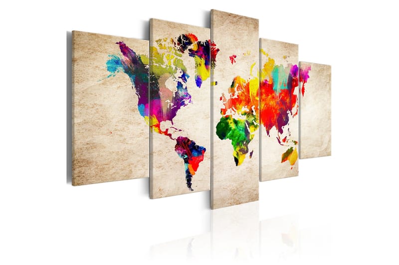 Taulu World Map Abstract Fantasy 100x50, Artgeist sp. z o. o.