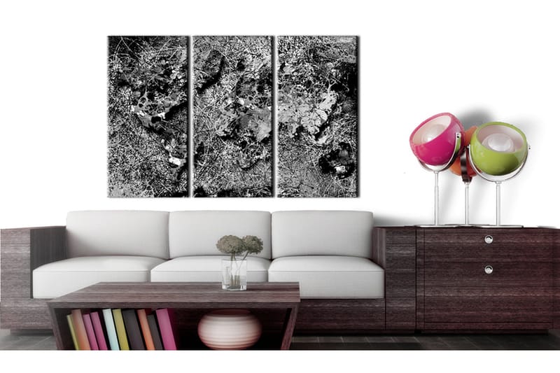 Taulu World Map Grey Thread 120x80 - Artgeist sp. z o. o. - Sisustustuotteet - Taulu & taide - Canvas-taulu