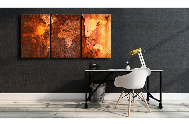 Taulu World Map Old Rust 60x30 - Artgeist sp. z o. o. - Sisustustuotteet - Taulu & taide - Canvas-taulu