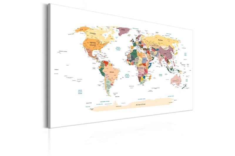 Taulu World Map: Travel Around the World 60x40 - Artgeist sp. z o. o. - Sisustustuotteet - Taulu & taide - Canvas-taulu