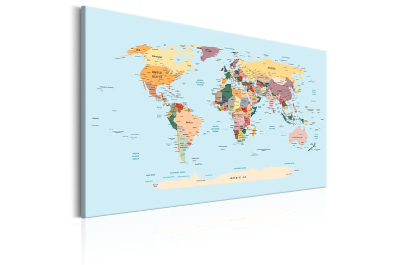 Taulu World Map: Travel with Me 60x40 - Artgeist sp. z o. o. - Sisustustuotteet - Taulu & taide - Canvas-taulu